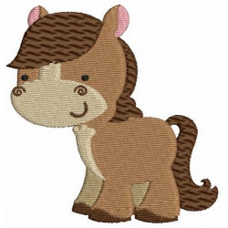 Stickmuster - Bauernhof - Pferd